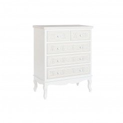 Chest of drawers DKD Home Decor Grey Wood White Romantic MDF Wood (80 x 42 x 105 cm)