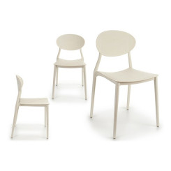Dining Chair ‎S3605129 White Plastic (41 x 81 x 49 cm)