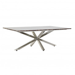 Приставной столик DKD Home Decor Marble Steel (130 x 80 x 45 см)