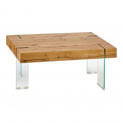 Centre Table Wood Glass (60 x 42 x 120 cm)