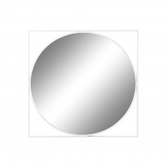 Настенное зеркало DKD Home Decor 85,5 x 3 x 85,5 см Crystal White Iron