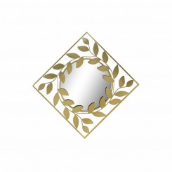 Seinapeegel DKD Home Decor Mirror Golden Metal Laurel (120 x 2,5 x 120 cm)