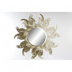 Wall mirror DKD Home Decor Mirror Golden Metal (96.5 x 3.8 x 96 cm)