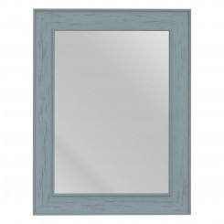 Wall mirror 66 x 2 x 86 cm Blue Wood