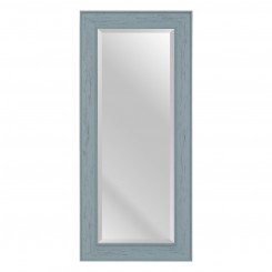 Wall mirror 56 x 2 x 126 cm Blue Wood
