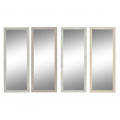 Зеркало настенное DKD Home Decor 36 x 2 x 95,5 см Хрустальный полистирол (4 шт.)