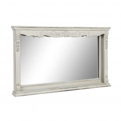 Настенное зеркало DKD Home Decor 125 x 12 x 76 см Fir Crystal White Vintage МДФ Дерево