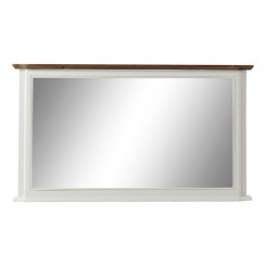 Wall mirror DKD Home Decor Mirror Brown White Paolownia wood (115 x 6 x 64 cm)