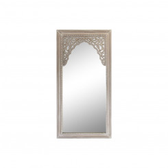 Настенное зеркало DKD Home Decor Crystal Natural White МДФ с отделкой под дерево (90 x 2,5 x 180 см)