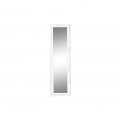 Настенное зеркало DKD Home Decor Crystal White МДФ Wood Striped (160 x 2,5 x 45 см)