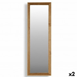 Настенное зеркало Canada Brown Wood Crystal 48 x 150 x 2 см (2 шт.)