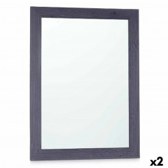 Зеркало настенное 60 х 80 см МДФ Wood Blue (2 шт.)