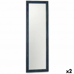 Wall mirror Blue MDF Wood 48 x 150 x 2 cm (2 Units)