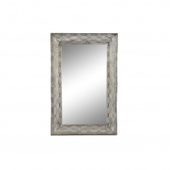 Настенное зеркало DKD Home Decor Кристалл Золотой Металл (81 х 7 х 125 см)