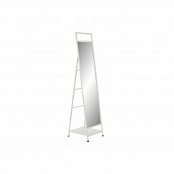 Eraldi seisev peegel DKD Home Decor Mirror Metal White Loft (39 x 40 x 160 cm)