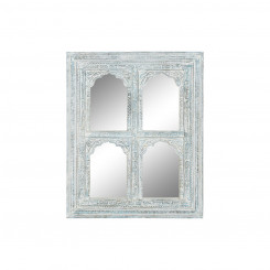 Настенное зеркало Home ESPRIT Turquoise Wood Stripped 110 x 8 x 1120 см