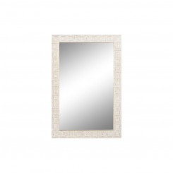 Настенное зеркало Home ESPRIT Белое Натуральное дерево Манго Indian Man 94 x 3 x 140 см