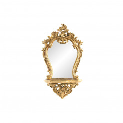 Wall mirror DKD Home Decor 38 x 13 x 68 cm Crystal Golden Resin Neoclassical
