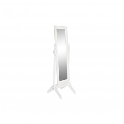 Стоящее зеркало DKD Home Decor Зеркало Белый Деревянный MDF (50 x 50 x 157 cm)
