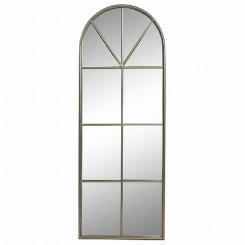 Настенное зеркало DKD Home Decor Золотое металлическое зеркало для окна 40,5 x 3 x 109,5 см