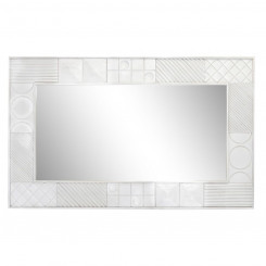 Настенное зеркало DKD Home Decor 154 x 4 x 94 см Дерево Белый Манго Дерево Бриллианты Модерн