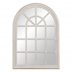 Wall mirror White Crystal Paulownia wood Window 73.7 x 3.6 x 104 cm
