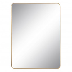 Seinapeegel Kuldne Alumiinium Kristall 76 x 3 x 101 cm