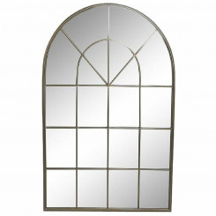 Настенное зеркало DKD Home Decor Mirror Golden Metal Windows (82,5 x 3 x 130,5 см)