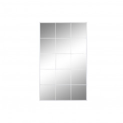 Seinapeegel DKD Home Decor Valge Kristall Raud Peegel Aken 90 x 1 x 150 cm