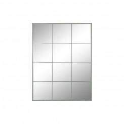 Настенное зеркало Home ESPRIT Green Crystal Iron Mirror Window Scandi 90 x 1 x 120 см