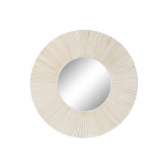 Настенное зеркало Home ESPRIT White Wood МДФ Indian Striped 90 x 3,4 x 90 см