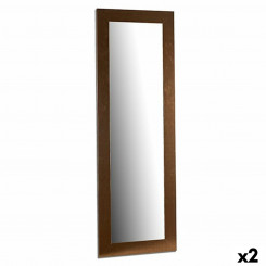 Wall mirror Golden Wood Glass 52.7 x 154.5 x 1.7 cm (2 Units)