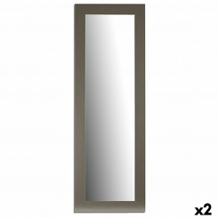 Wall mirror Silver Wood Glass 52.5 x 155 x 1.5 cm (2 Units)