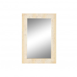 Wall mirror Home ESPRIT Beige Magnesium Marble Modern 61.6 x 4 x 92 cm