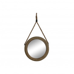 Wall mirror Home ESPRIT Brown Wood Rope Colonial Balls 38 x 4 x 72 cm