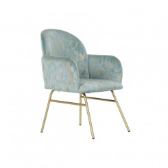 Кресло DKD Home Decor 8424001802050 Позолоченный Металл полиэстер Зеленый (63 x 65 x 87 cm)