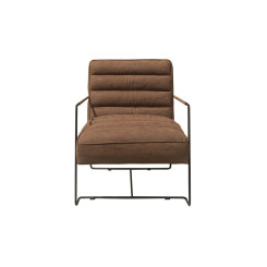 Кресло DKD Home Decor Коричневый Полиуретан Металл (62.5 x 74 x 80 cm)