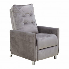 Reclining Armchair Astan Hogar Relax Manual Grey Velvet