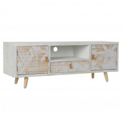 Мебель под телевизор DKD Home Decor White Wood Bamboo (140 x 40 x 51 см)