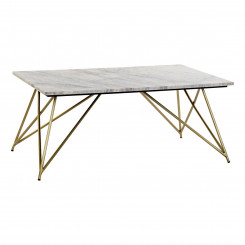 Вспомогательный стол DKD Home Decor Позолоченный Белый Мрамор Железо (100 x 61 x 42 cm)