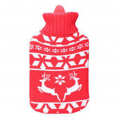 Hot Water Bottle EDM Red White Wool (2 L)