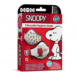 Hügieeniline korduvkasutatav kangasmask Snoopy täiskasvanutele (2 ud)