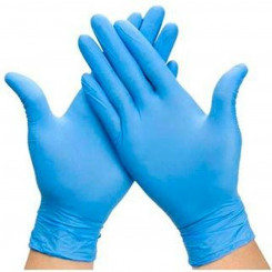 Disposable vinyl gloves M Blue Vinyl