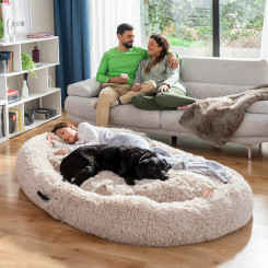 Anti-stress human and pet bed Cloft InnovaGoods XXL Beige