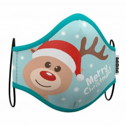 Hygienic reusable fabric mask/cloth mask My Other Me Christmas Reindeer