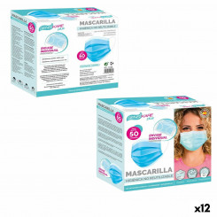 Box of hygienic masks SensiKare 50 Pieces, parts (12 Units)