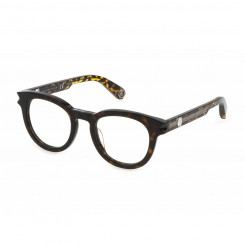 Glasses frame Men's PHILIPP PLEIN VPP024V-49722Y-21G Brown Ø 49 mm
