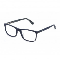 Glasses frame Men's Police VPLD03-557PAC Blue Ø 55 mm
