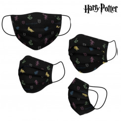 Гигиеническая многоразовая тканевая маска Гарри Поттера для взрослых, черная