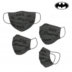 Hügieeniline korduvkasutatavast riidest mask Batman Adult Grey